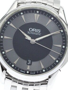 ORIS Artelier 7591 Date Black Grey Dial Automatic Men's Watch_907581